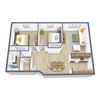 Brownstone Apartments | Two Bedroom | Plan 21A Brownstone Apartments | Two Bedroom | Plan 21A